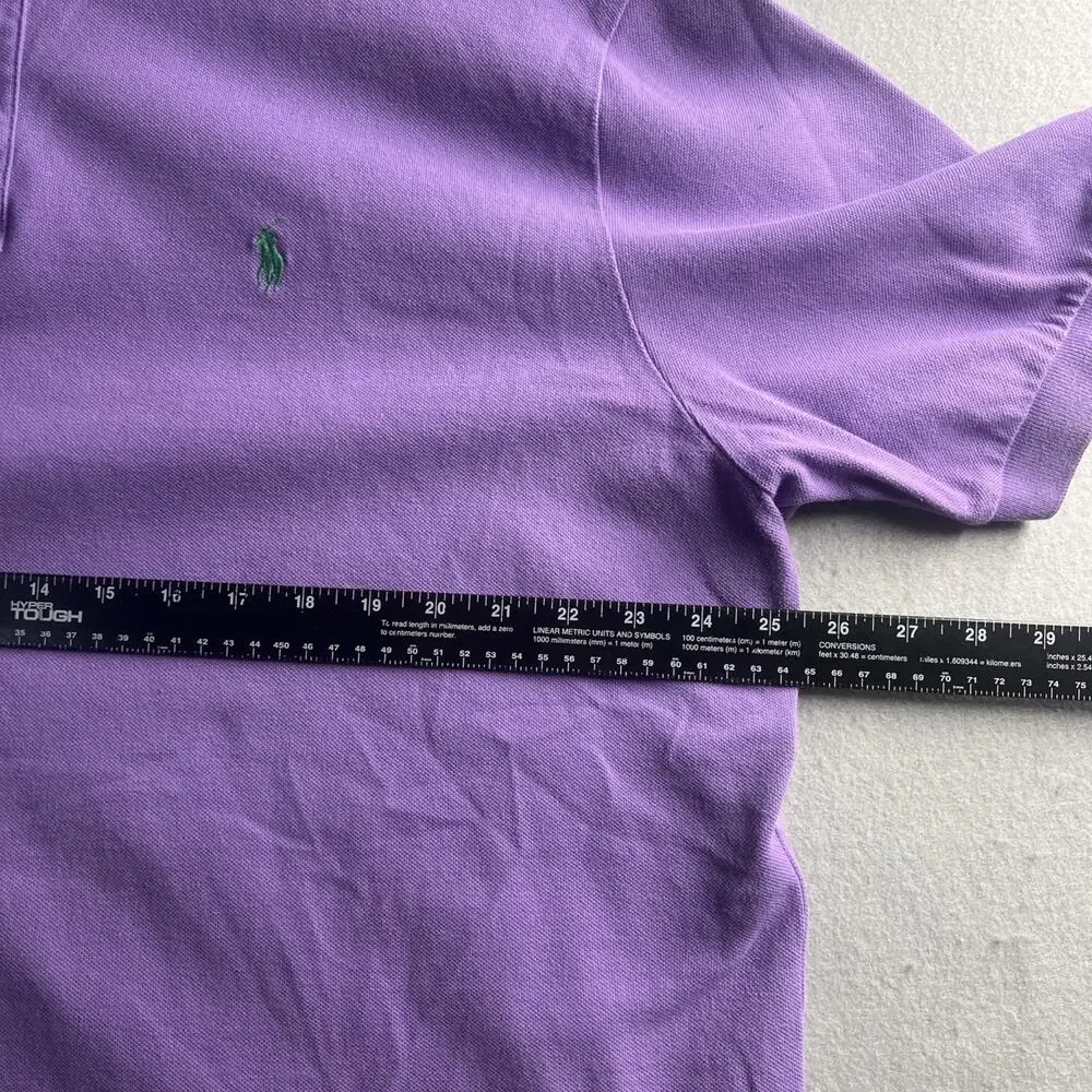 Polo Ralph Lauren Polo Shirt Mens XXL Purple Classic Fit Green Pony‎ Logo
